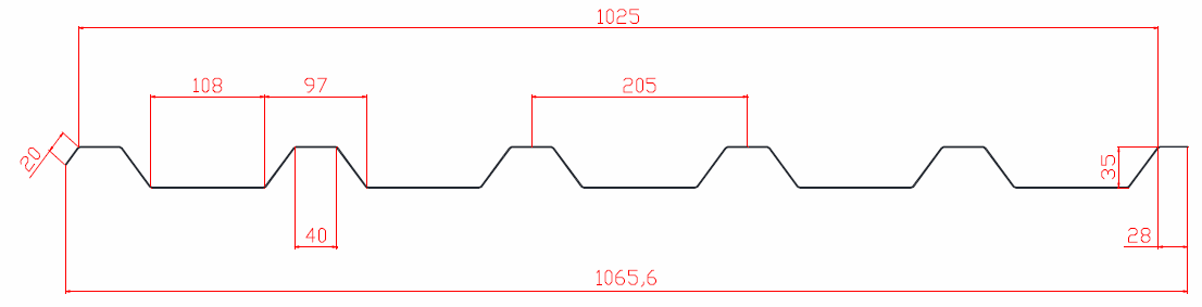 řez tarpézem 205/35 řez trapézem 205/35
